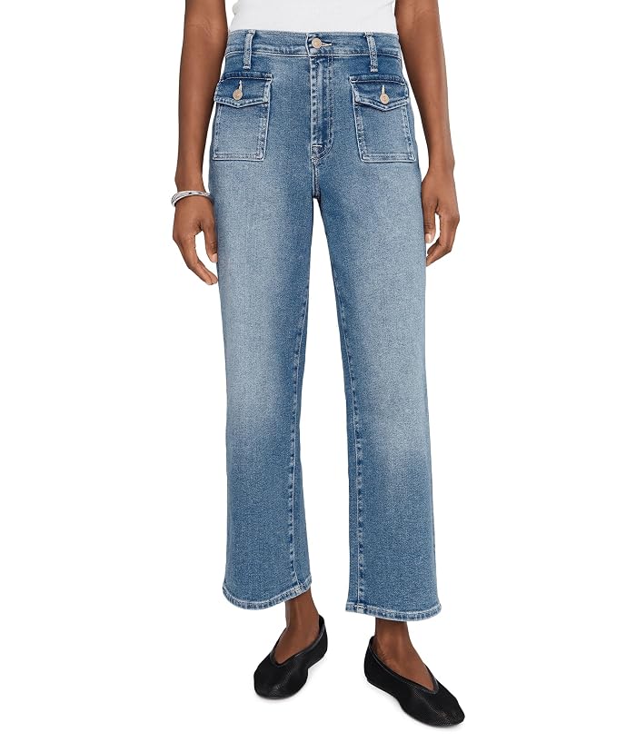 7 For All Mankind Stovepipe Straight Ankle in Oceanstone