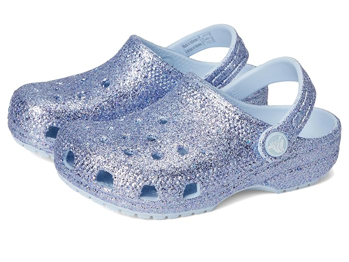 Crocs Kids Classic Glitter Clogs (Toddler)