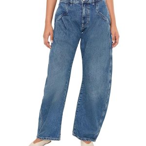 Free People We The Free Golden Hour Low Rise Trouser Jeans