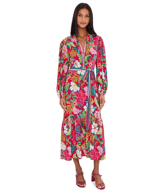 Adrianna Papell Rayon Printed Midi Dress