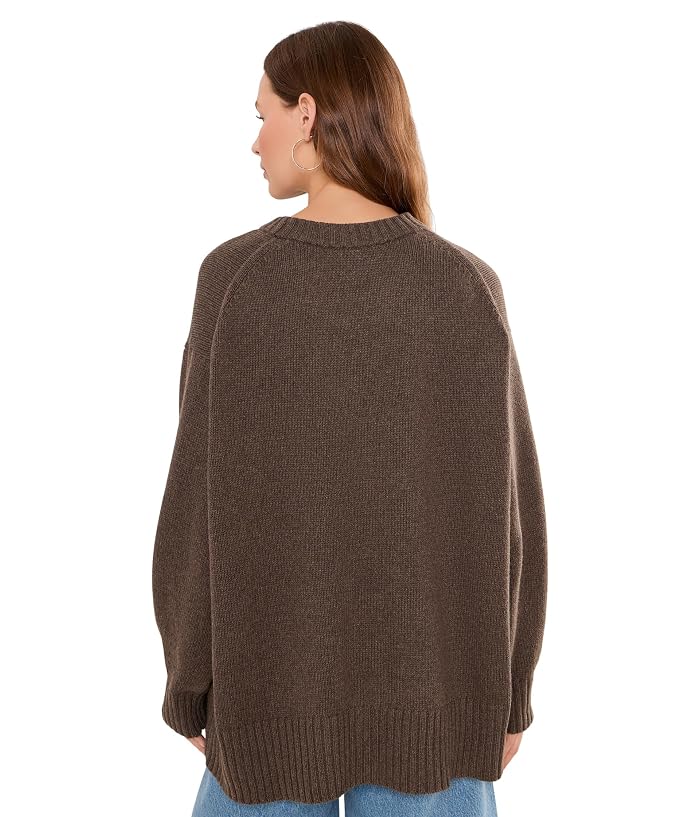 Eileen Fisher Cotton and Recycled Cashmere Crew Neck Sweater - Image 4