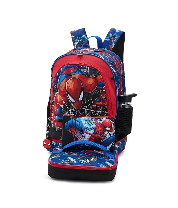 BIOWORLD Kids Spider-Man Integrated Backpack Set (Little Kid/Big Kid)