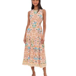 Adrianna Papell Sleeveless Printed Maxi