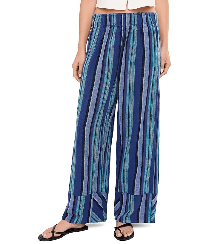 Free People Day's End Linen Striped Pull-On Pants