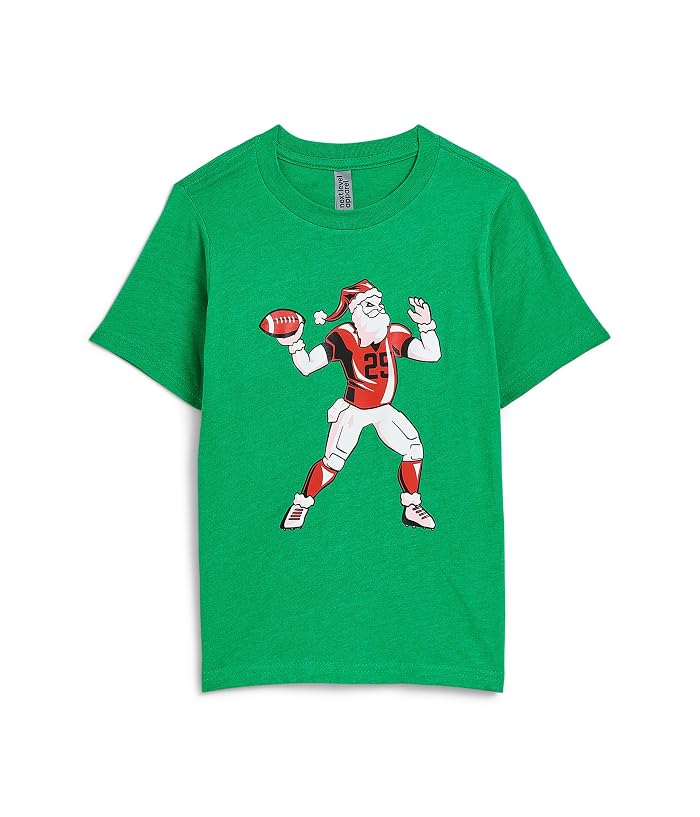 ChalkTalk SPORTS Football Short Sleeve T-Shirt - Touchdown Santa - Image 4