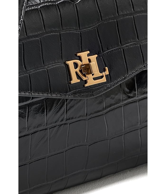 Lauren Ralph Lauren Croc-Embossed Small Farrah Soft Satchel - Image 4