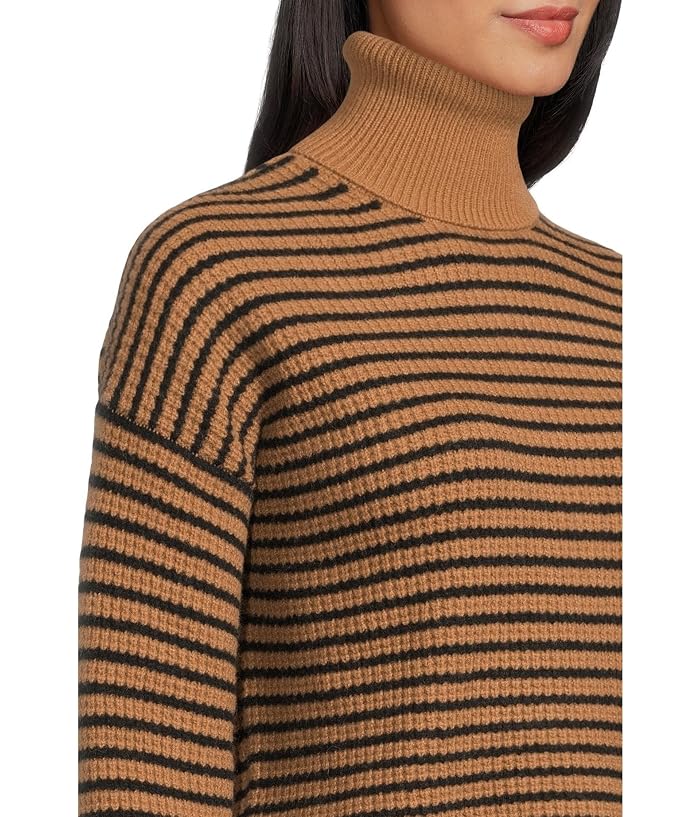 Madewell Pine Stripe Wool Waffle Stripe Crew Neck - Image 4