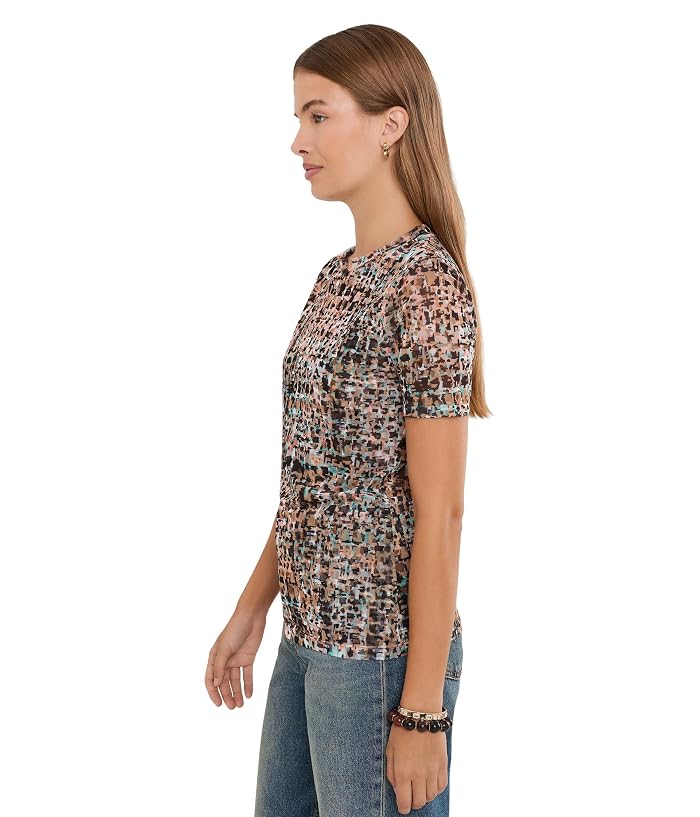 Johnny Was Eleanor Mesh Short Sleeve Tee - Image 3
