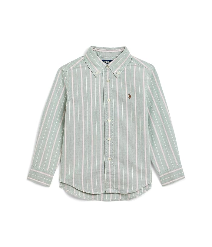Polo Ralph Lauren Kids Striped Cotton Oxford Shirt (Toddler/Little Kid) - Image 4