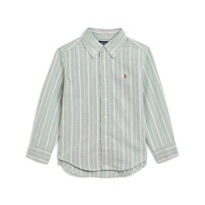 Polo Ralph Lauren Kids Striped Cotton Oxford Shirt (Toddler/Little Kid)