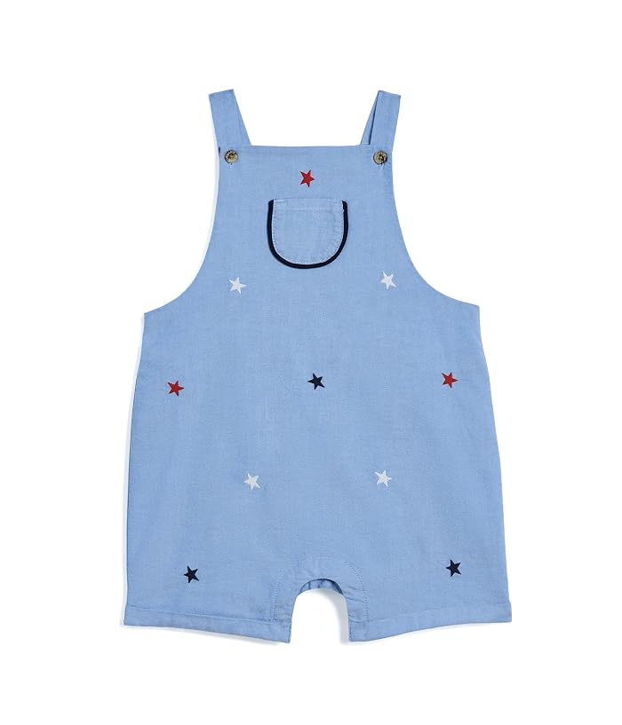Janie and Jack Flag Embroidered Overall (Infant) - Image 4