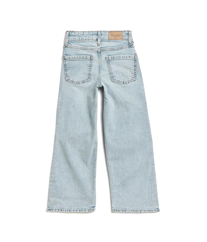 abercrombie kids Braided High-Rise Wide Leg Jeans (Big Kid) - Image 2