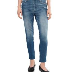 KUT from the Kloth Reese High Rise Fab Ab Straight Leg In Relieve