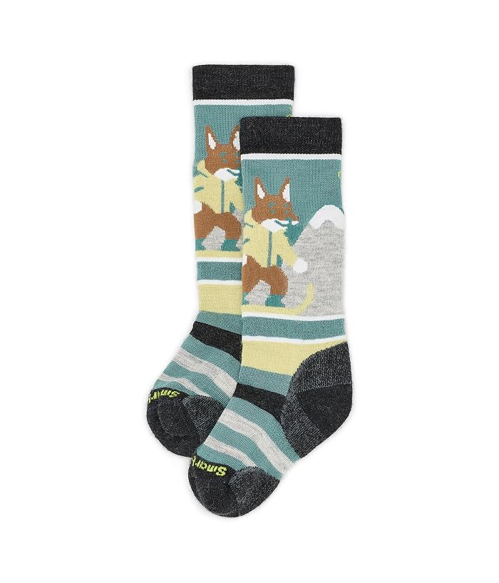 Smartwool Kids Kids' Wintersport Full Cushion Fox Glade Over The Calf Socks (little Kid)