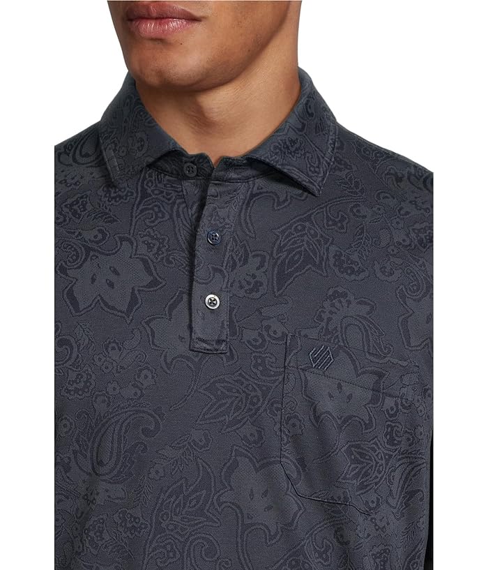 Johnston & Murphy Paisley Knit Jacquard Polo - Image 4