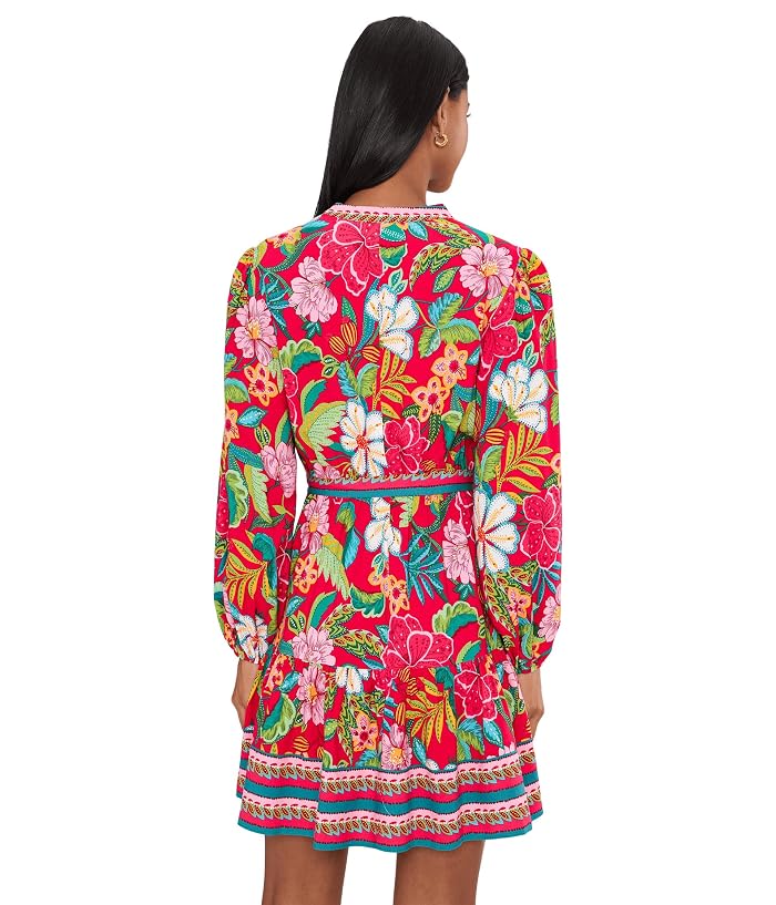 Adrianna Papell Short Printed Rayon Dress - Image 4