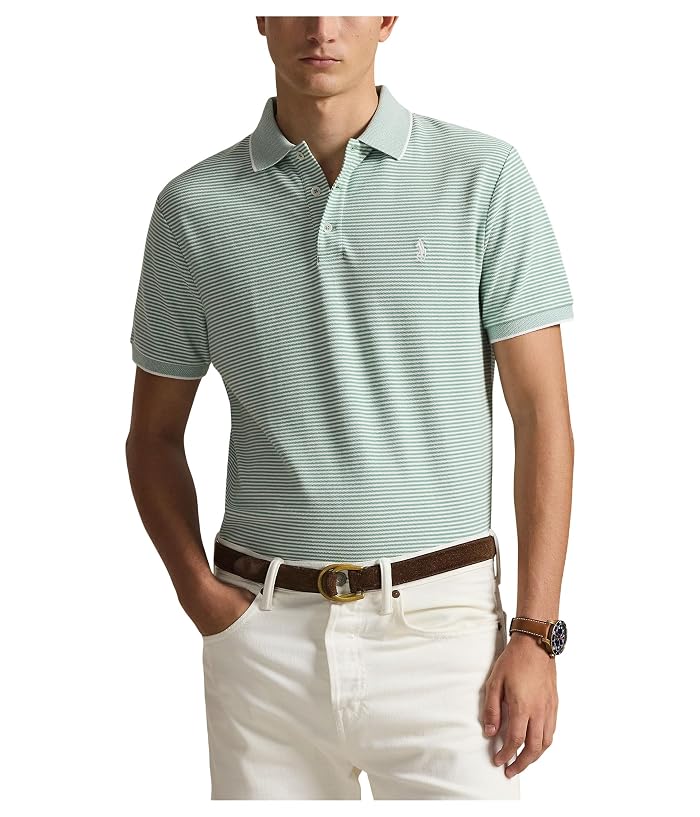 Polo Ralph Lauren Custom Slim Striped Stretch Mesh Polo