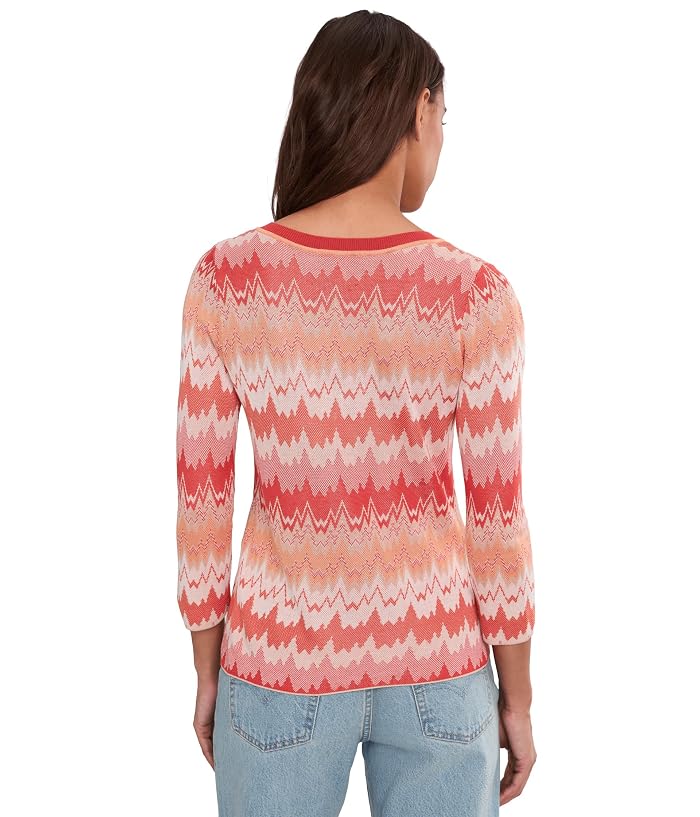Liverpool Los Angeles 3/4 Sleeve V-Neck Sweater - Image 4