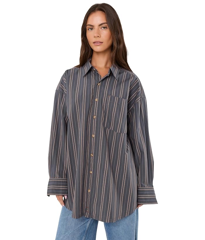 Free People Freddie Striped Shirt