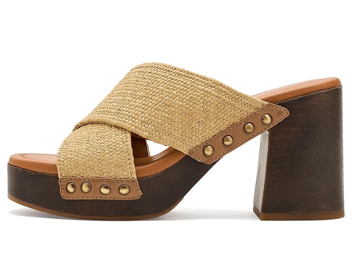 Lucky Brand Casyna Cross Strap Studded Heel Sandals - Image 2