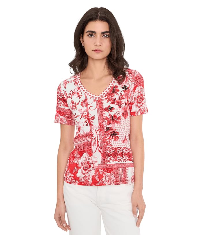 Johnny Was The Janie Favorite Short Sleeve V-Neck Tee