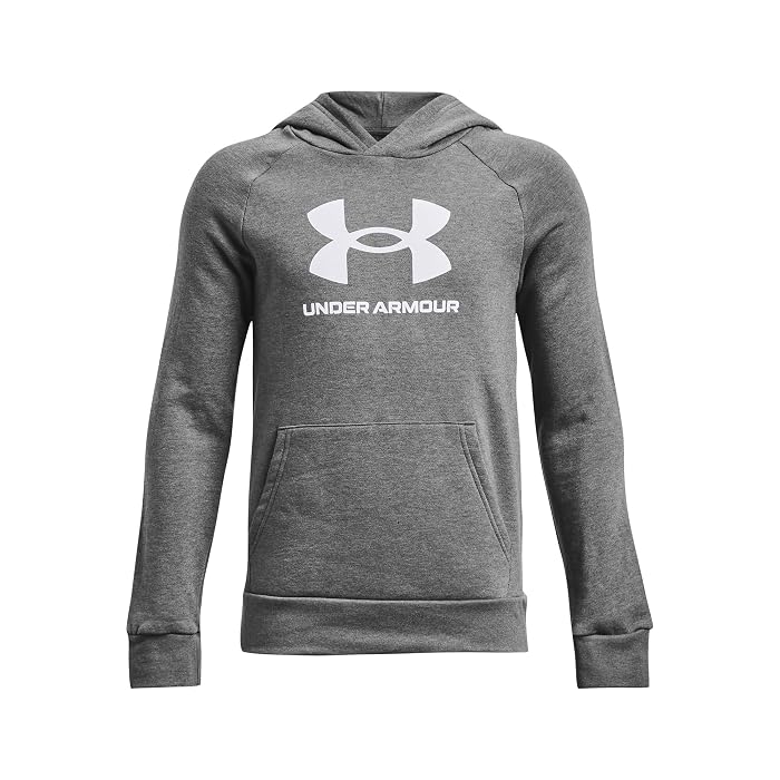 Under Armour Kids Rival Fleece Big Logo Hoodie (Big Kids) - Image 4