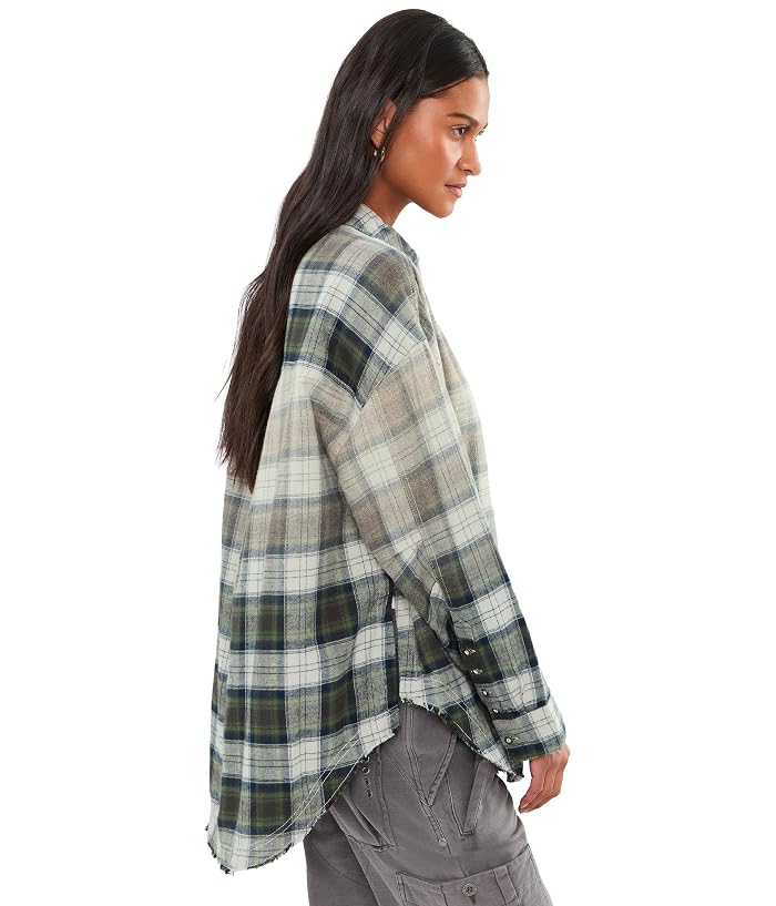 Free People Alexi Plaid Shirt - Image 3