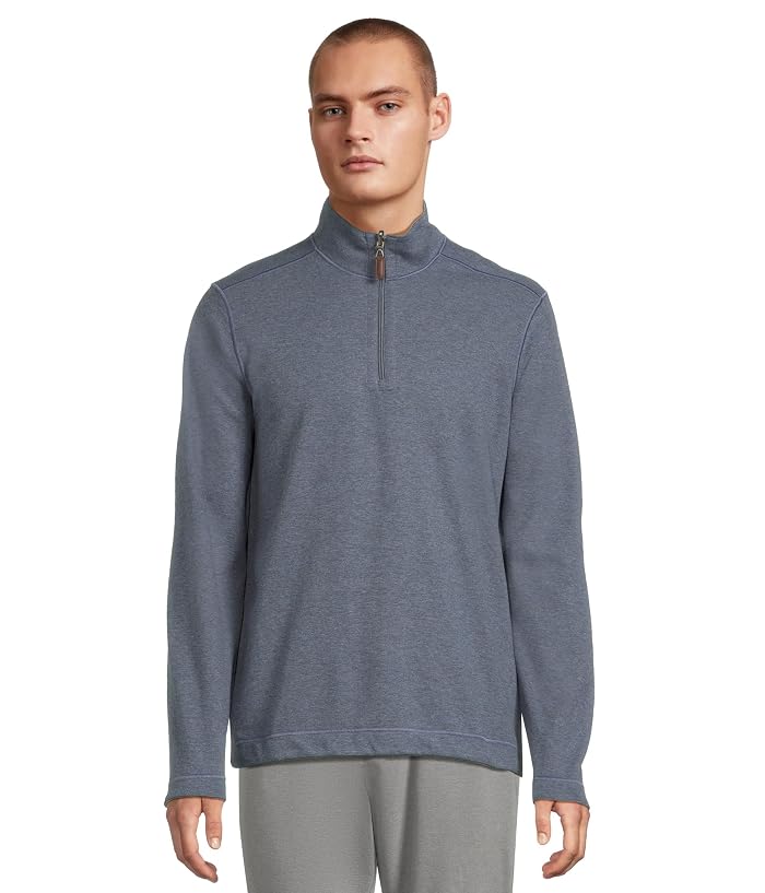Johnston & Murphy Reversible Solid Quarter-zip