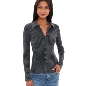 Faherty Sunwashed Cotton Ribbed Cardigan