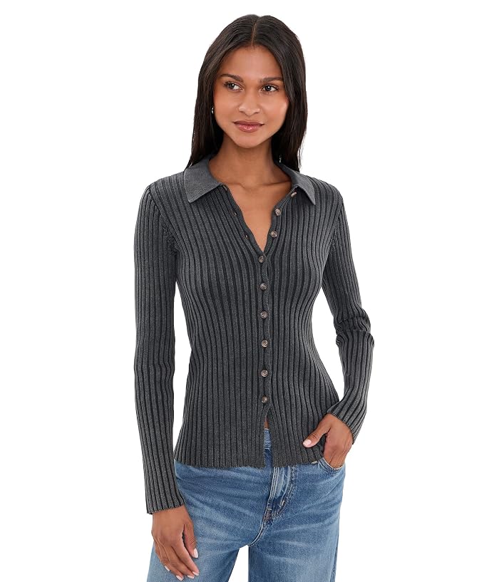 Faherty Sunwashed Cotton Ribbed Cardigan