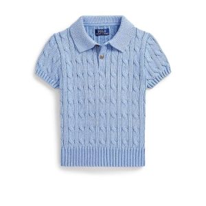 Polo Ralph Lauren Kids Cable-Knit Cotton Polo Sweater (Toddler/Little Kid)