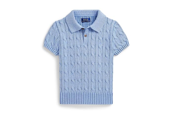 Polo Ralph Lauren Kids Cable-Knit Cotton Polo Sweater (Toddler/Little Kid) - Image 4
