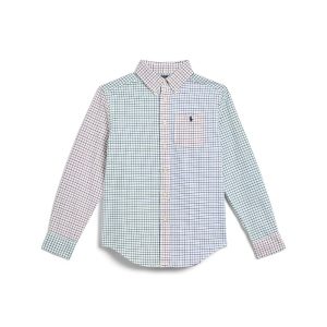 Polo Ralph Lauren Kids Tattersall Cotton Oxford Fun Shirt (Big Kid)