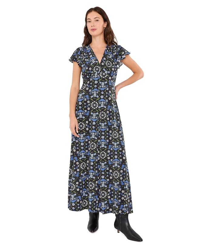 CeCe Surplice Empire Waist Maxi Dress