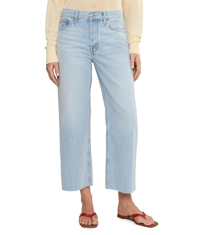 Madewell Low Slung Baggy Crop in Foster Wash