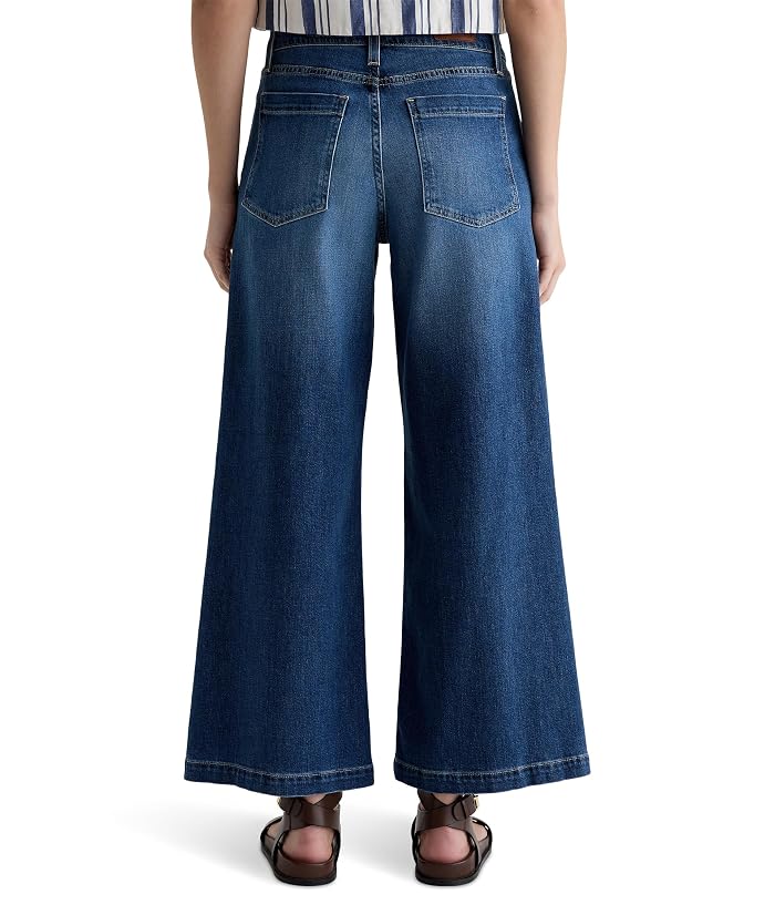 AG Jeans Stella Mid-Rise Ankle Palazzo Jeans in Indigo Shade - Image 3