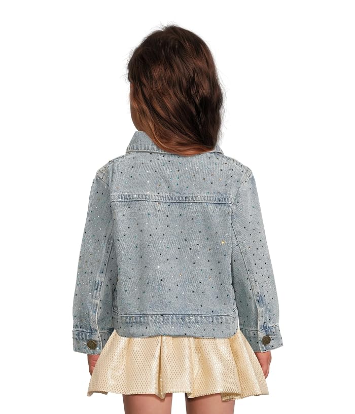 Lola and The Boys Rainbow Sparkle Denim Jacket (Toddler/Little Kid/Big Kid) - Image 2