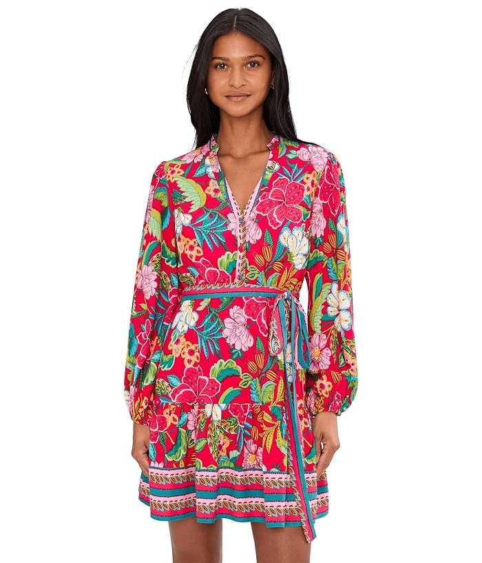 Adrianna Papell Short Printed Rayon Dress