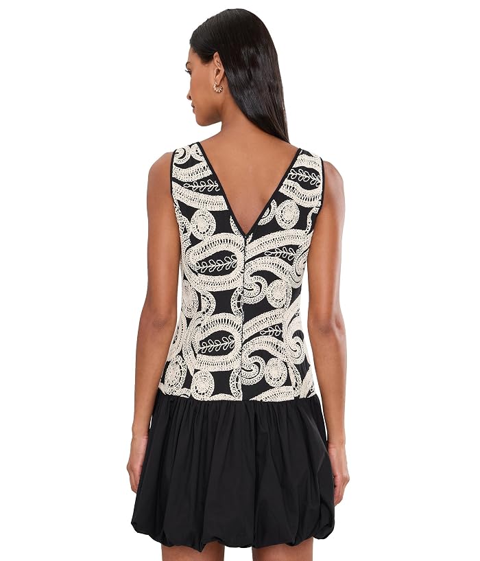 Adrianna Papell Embroidered Cotton Mini - Image 4