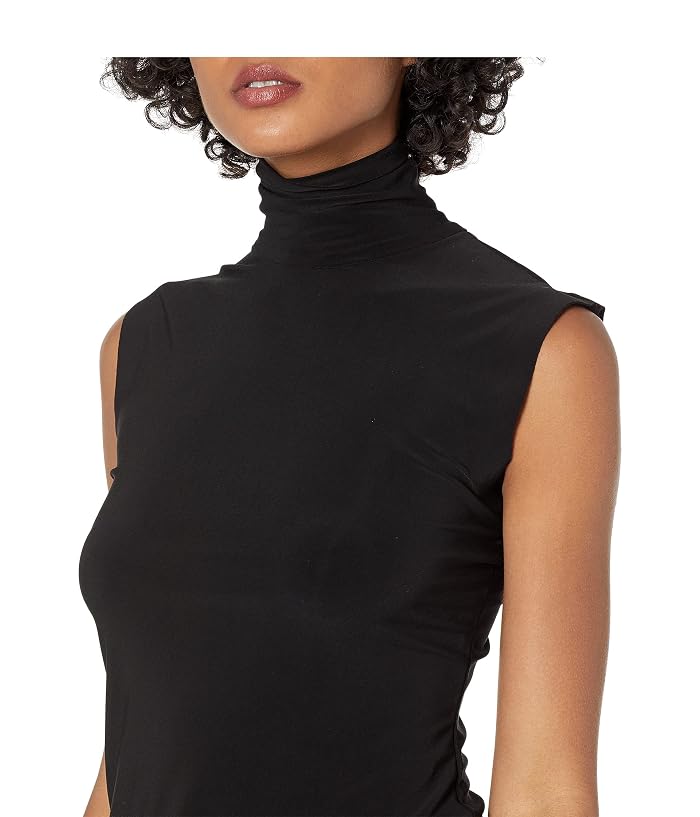 Norma Kamali Slim Fit Sleeveless Turtle Top - Image 3
