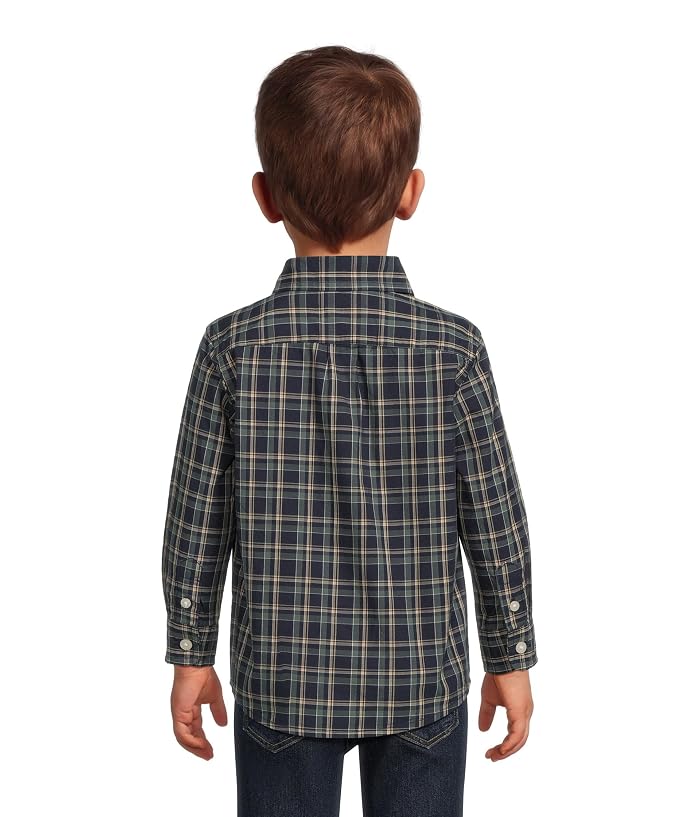 Janie and Jack Plaid Poplin Button Down Shirt (Infant) - Image 2