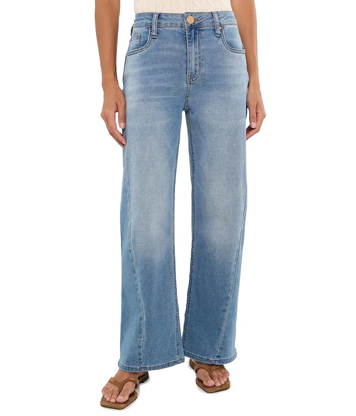 KUT from the Kloth Petite Jean High-Rise Wide Leg