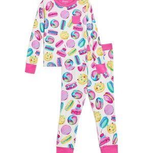 Hatley Kids Macaron Bamboo Pajama Set (Toddler/Little Kid/Big Kid)