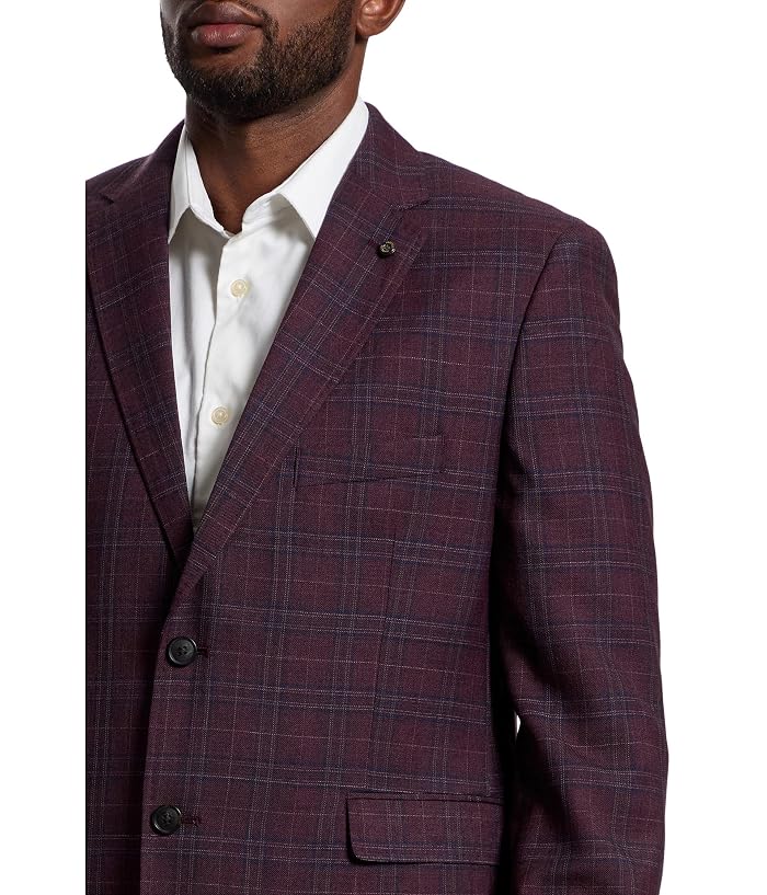 Johnston & Murphy Windowpane Plaid Dress Blazer - Image 4