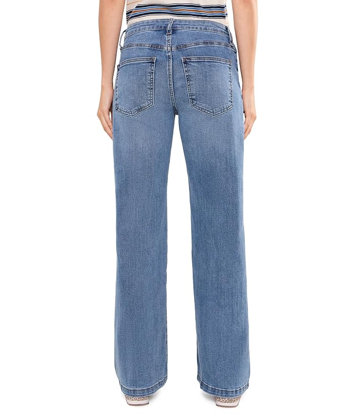 KUT from the Kloth Jeans High-Rise Wide Front Seam Patch Front Pockets in Utilize/Medium Base Wash - Image 4