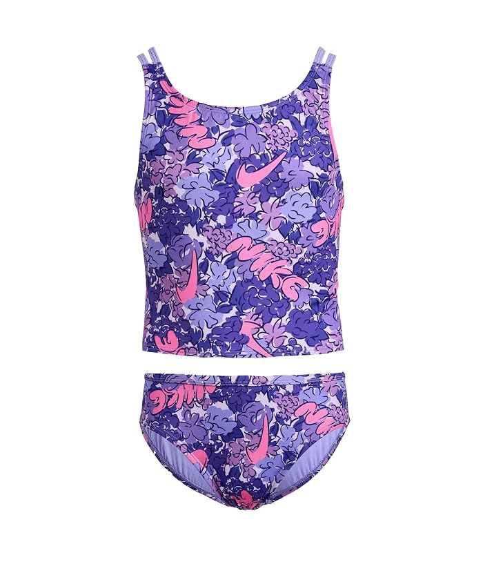 Nike Kids Doodle Floral Spiderback Midkini Set (Big Kid) - Image 4