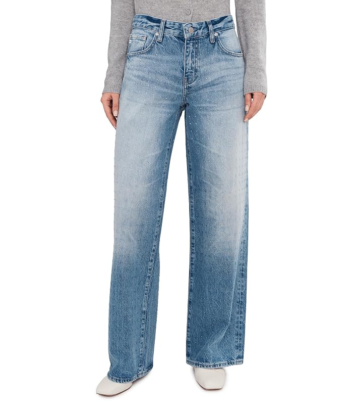 AG Jeans Adria Low Rise Baggy Wide Leg in Stockholm Snowdrift