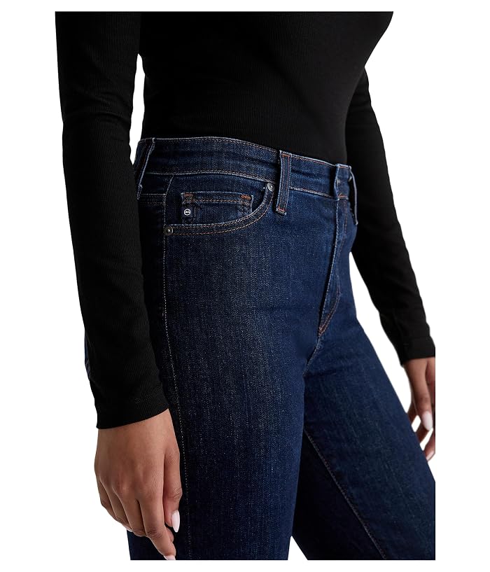 AG Jeans Mari Mid Rise Straight Extended In Modern Indigo - Image 3