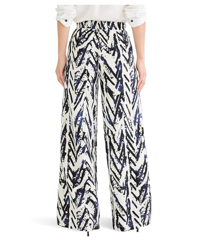 NIC+ZOE Petite 31" Indigo Crosshatch Linen Wide Leg Pants - Image 4