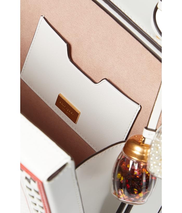 Kate Spade New York Slice Printed Spazzolato Leather 3-D Pizza Box Top-Handle - Image 3